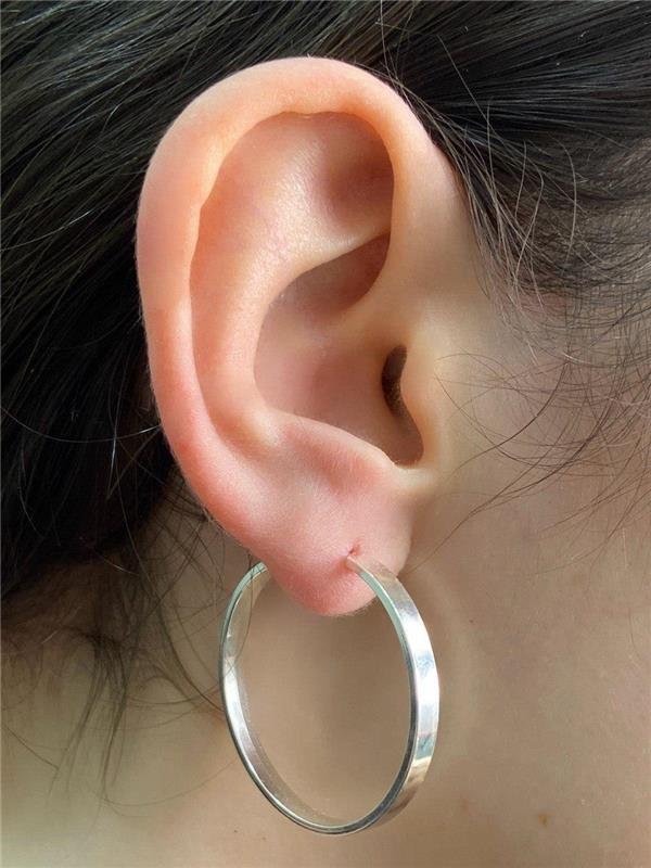 BRINCO ARGOLA FIO QUADRADO 3MM 3CM