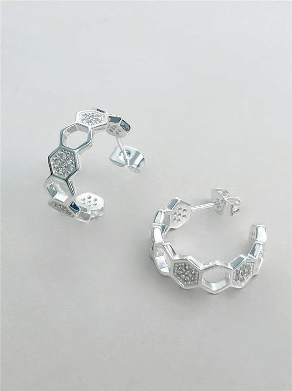 BRINCO ARGOLA GEOMÉTRICO