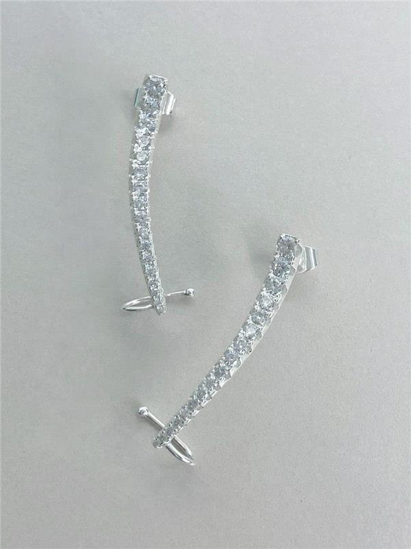EARCUFF PONTO LUZ CRISTAL