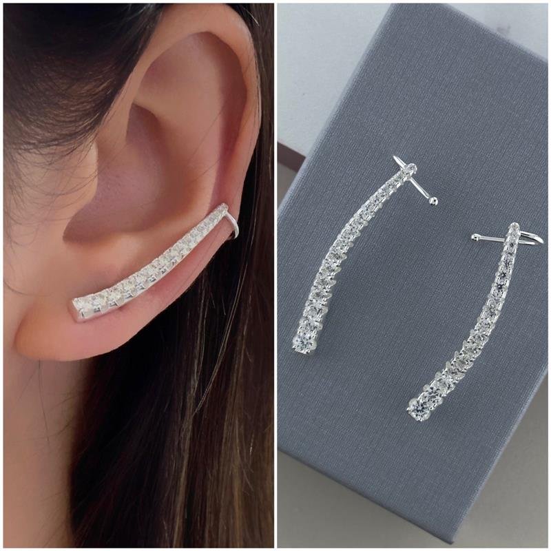 EARCUFF PONTO LUZ CRISTAL