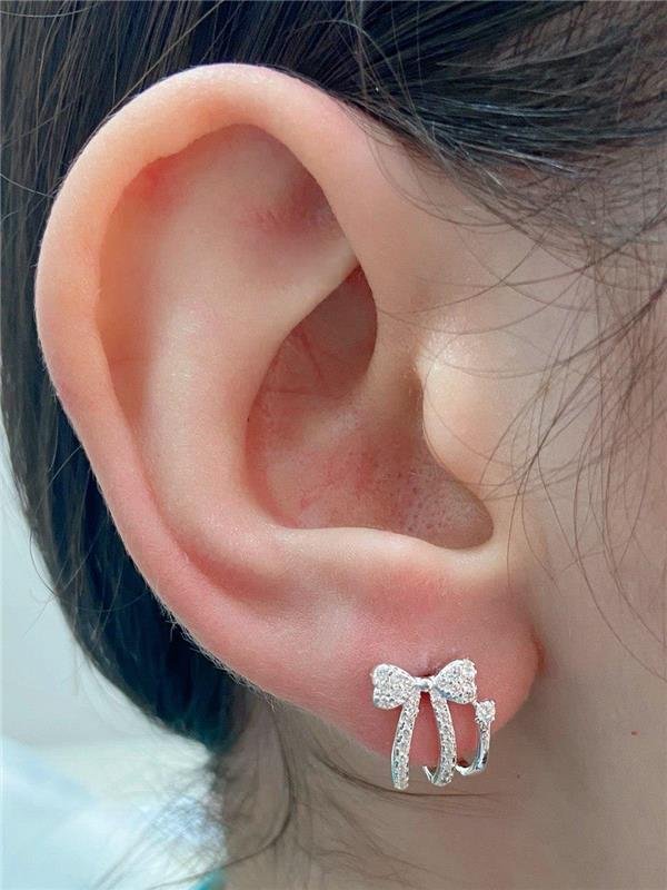 BRINCO EARHOOK LAÇO CRAVEJADO 