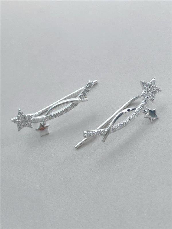EARCUFF ESTRELA CADENTE CRAVEJADO