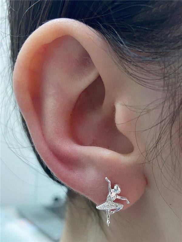 BRINCO BAILARINA COM ZIRCÔNIA