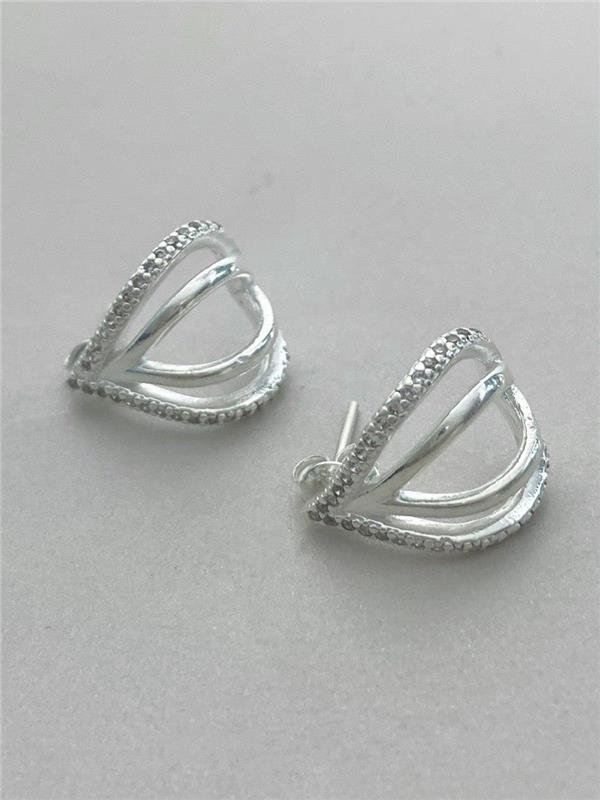 BRINCO EARJECKET FIO LISO E ZIRCÔNIA