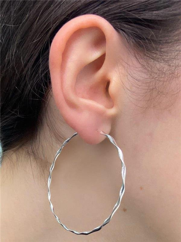 BRINCO ARGOLA ONDULADO 