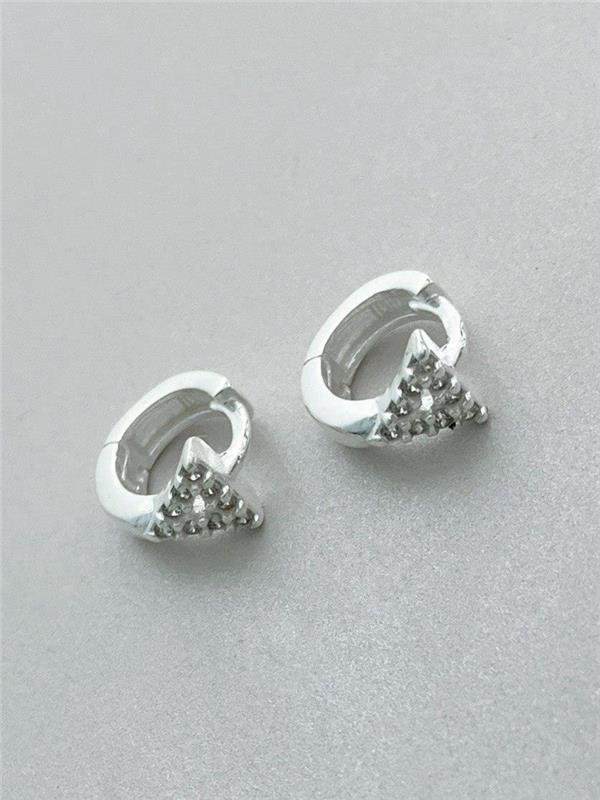 BRINCO INFANTIL ARGOLA TRIÂNGULO CRAVEJADO