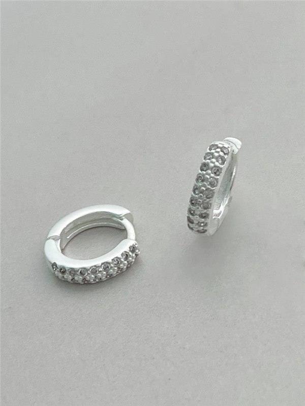 BRINCO ARGOLINHA COM ZIRCÔNIA