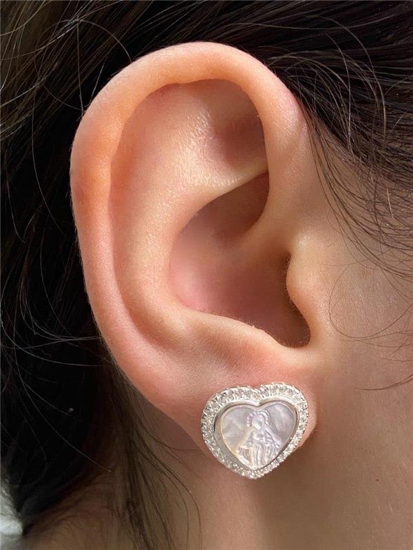 BRINCO CORAÇÃO NS DAS GRAÇAS MADRE PÉROLA