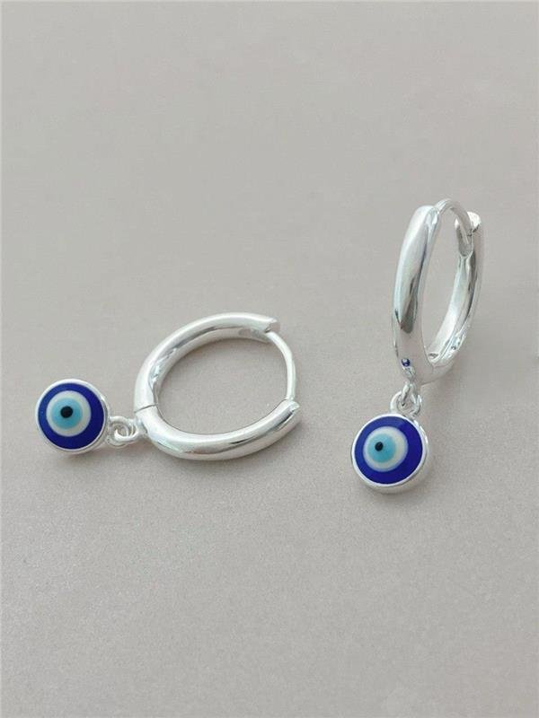 BRINCO ARGOLINHA PINGENTE OLHO 