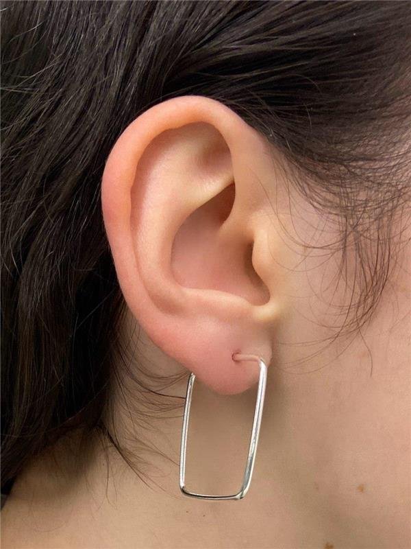 BRINCO QUADRADO FIO TUBO