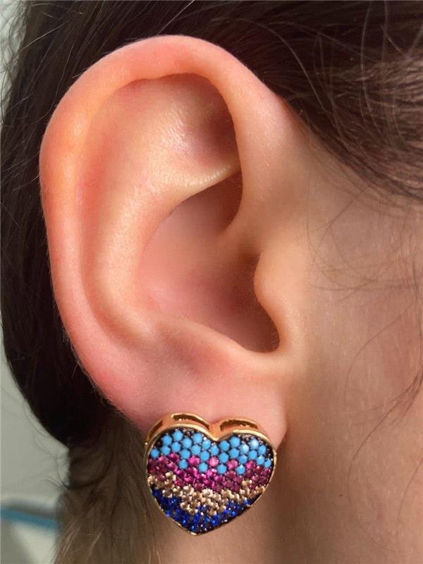 BRINCO CORAÇÃO CRAVEJADO