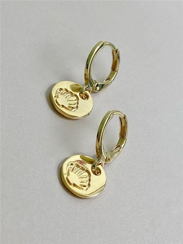 BRINCO DR ARGOLA MEDALHA CONCHA