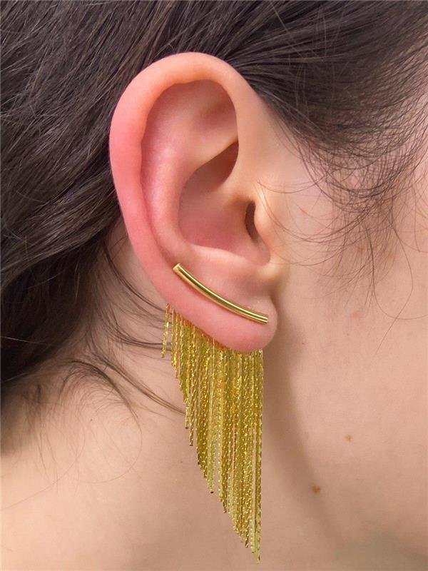 EARCUFF TUBO FRANJA