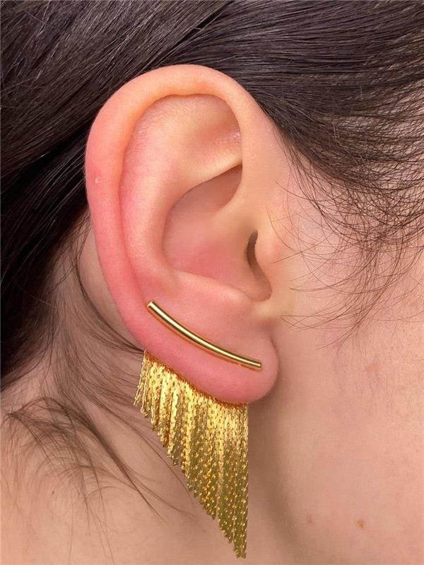 EARCUFF TUBINHO C/FRANJA