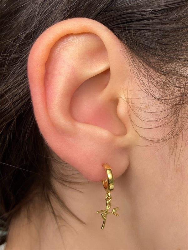 BRINCO MINI ARGOLA PINGENTE FÉ