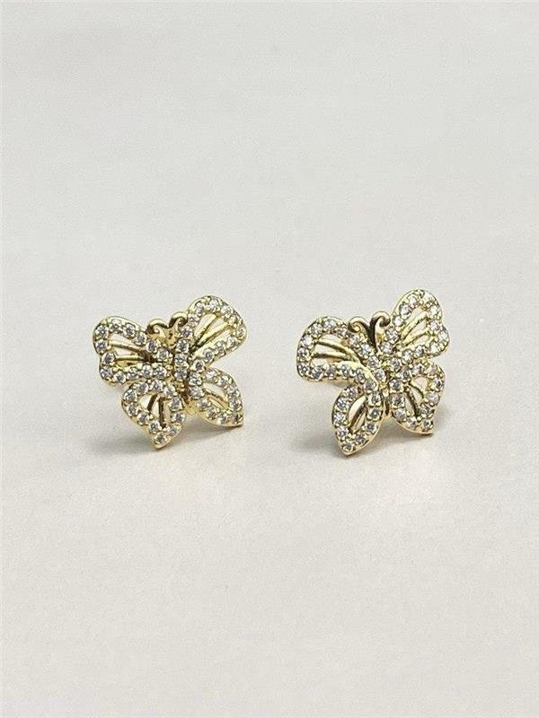 BRINCO BORBOLETA CRAVEJADO