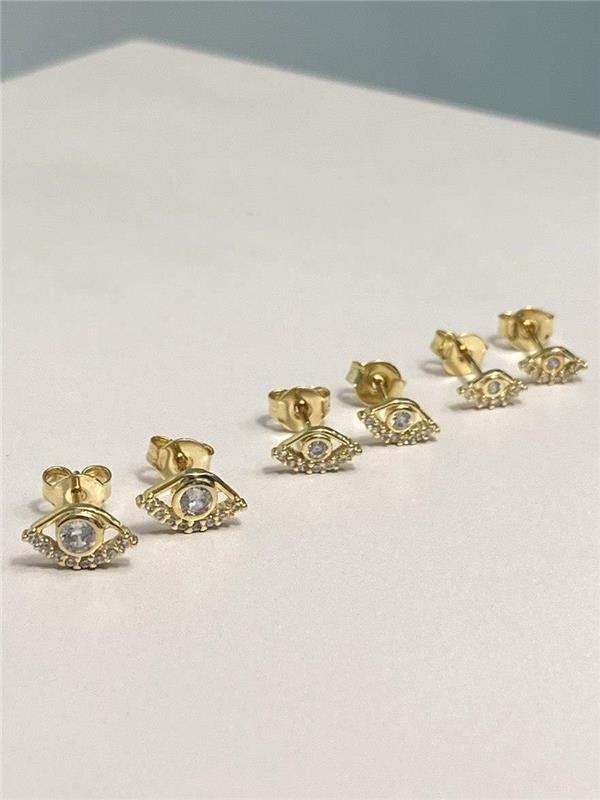 BRINCO TRIO OLHO GREGO CRISTAL 