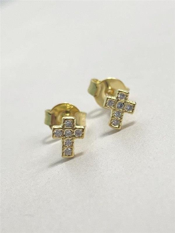 BRINCO CRUZ COM ZIRCÔNIA 