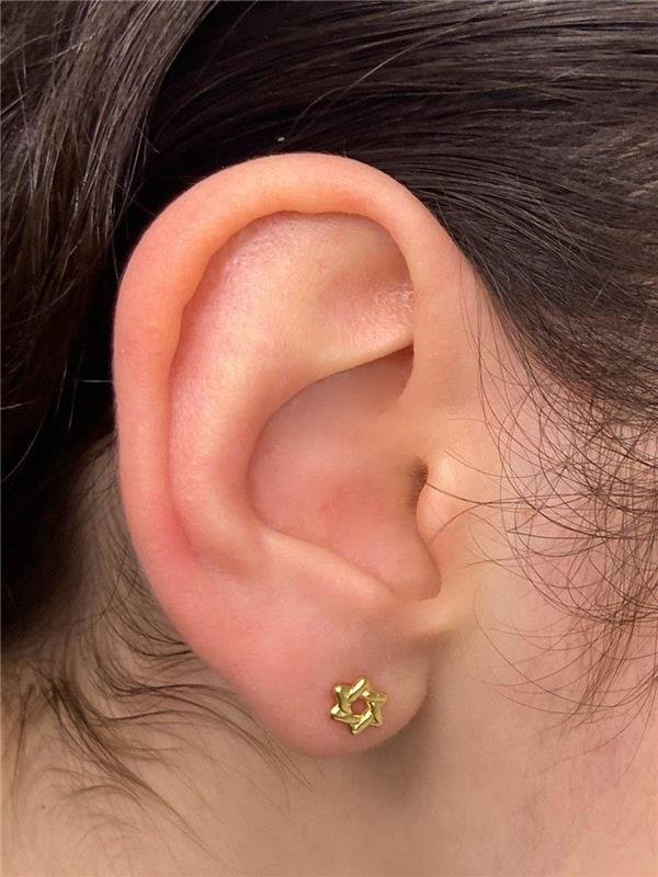 BRINCO ESTRELA DE DAVI 6MM