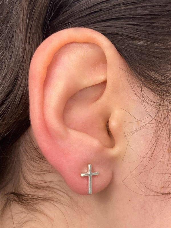 BRINCO CRUZ LISA 1,1X6MM