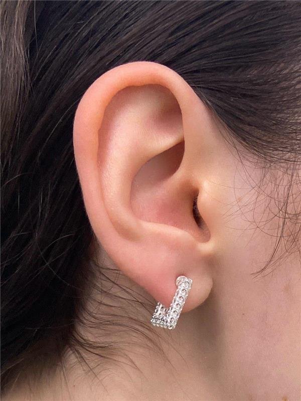 BRINCO ARGOLA RETÂNGULO P RENDA ITALIANA