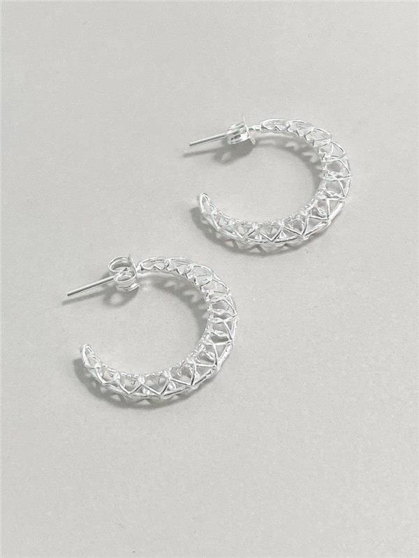 BRINCO ARGOLA RENDA ITALIANA CORAÇÃO