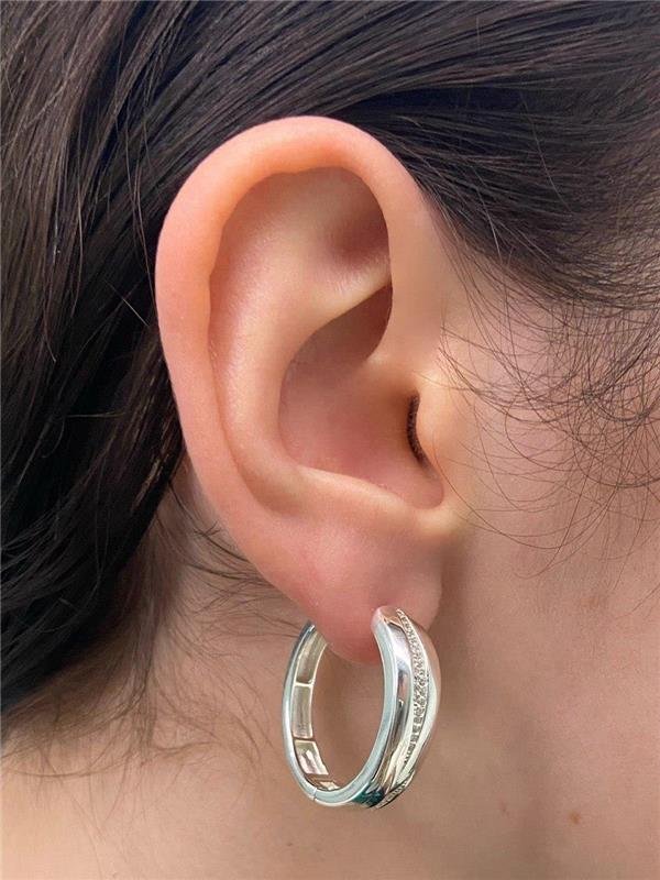 BRINCO ARGOLA LARGA FILHETE CRAVEJADO