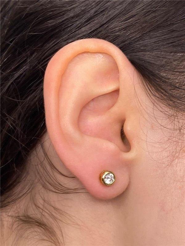 BRINCO REDONDO PONTO LUZ CRISTAL