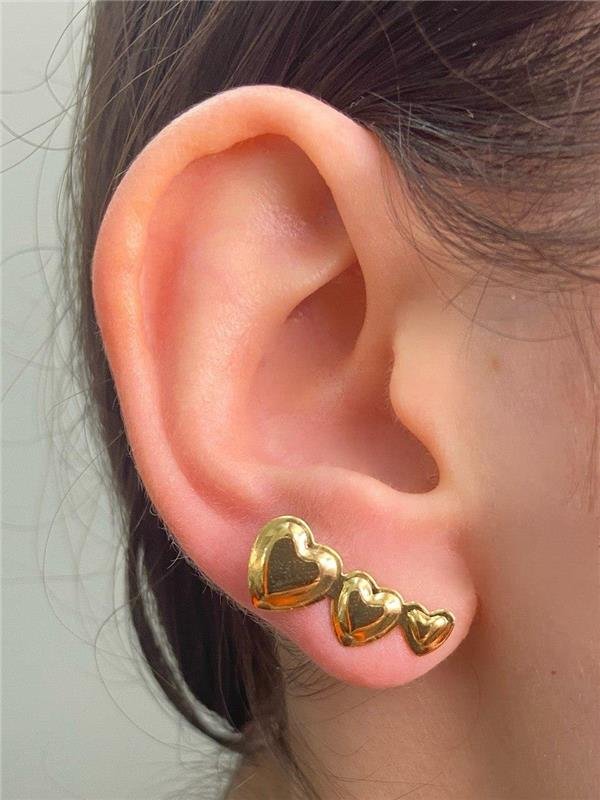 EARCUFF CORAÇÃO LISO