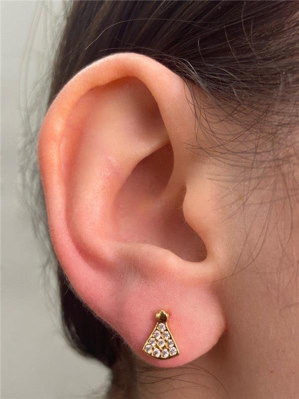 BRINCO NOSSA SENHORA APARECIDA COM ZIRCÔNIA