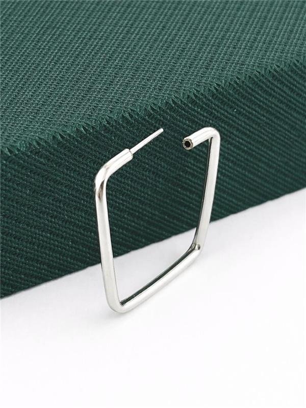 BRINCO TRIO ARGOLA QUADRADO TUBO