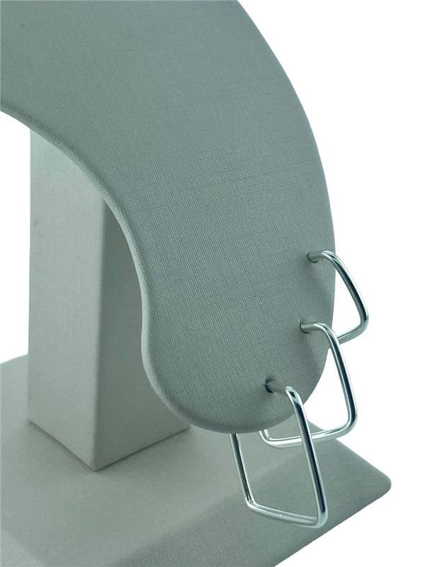 BRINCO TRIO ARGOLA QUADRADO TUBO