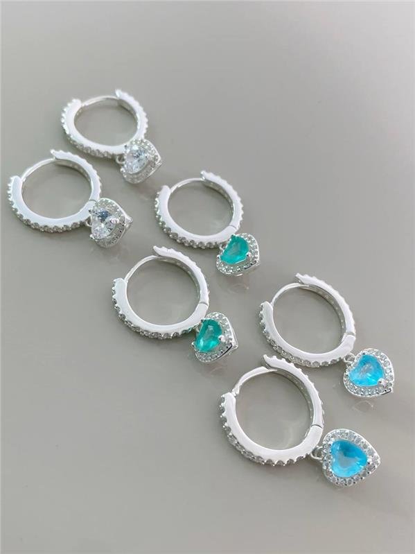 BRINCO ARGOLA PINGENTE CORAÇÃO