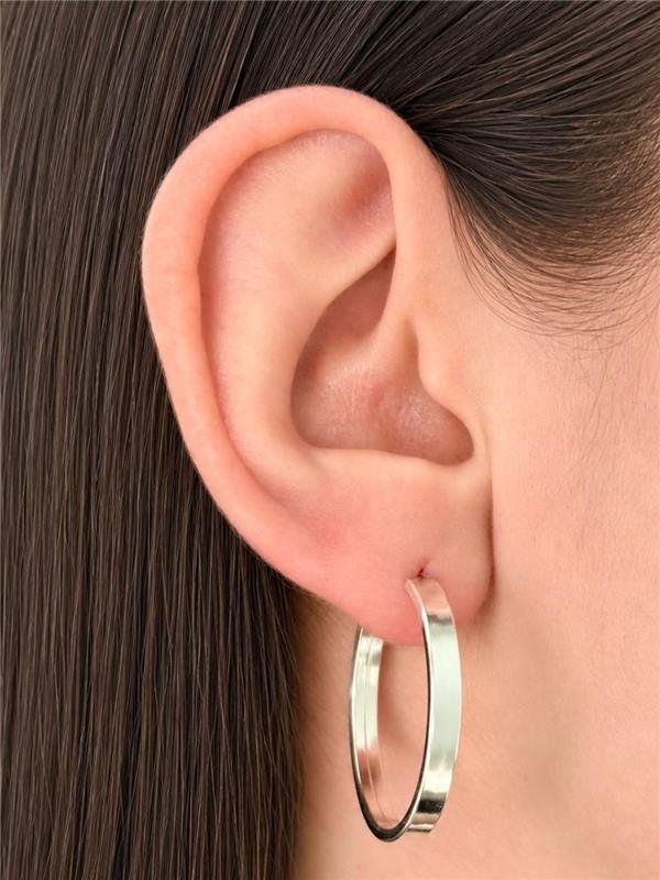 BRINCO ARGOLA FIO QUADRADO 3MM 2,8CM