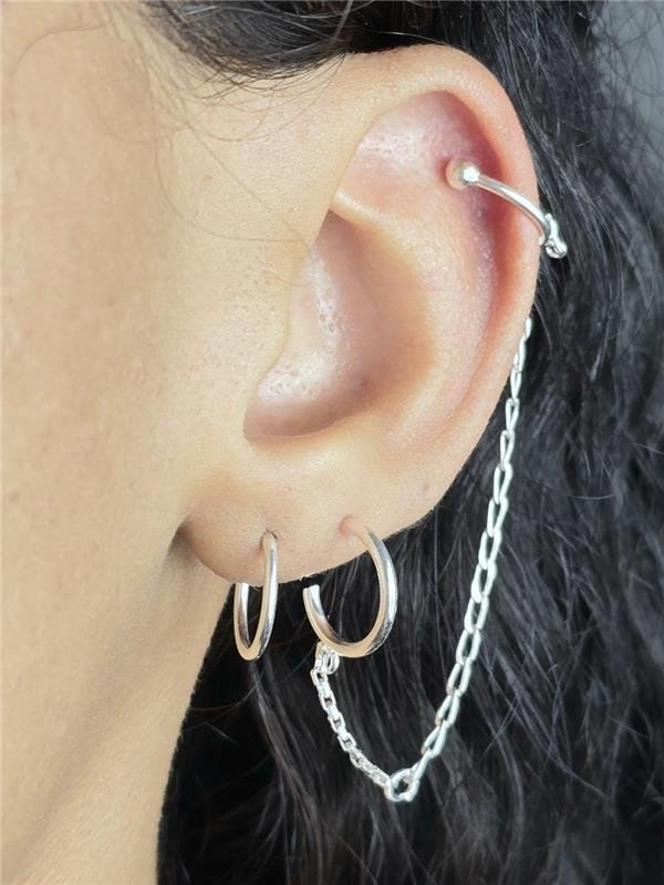 BRINCO ARGOLINHA PIERCING FAKE