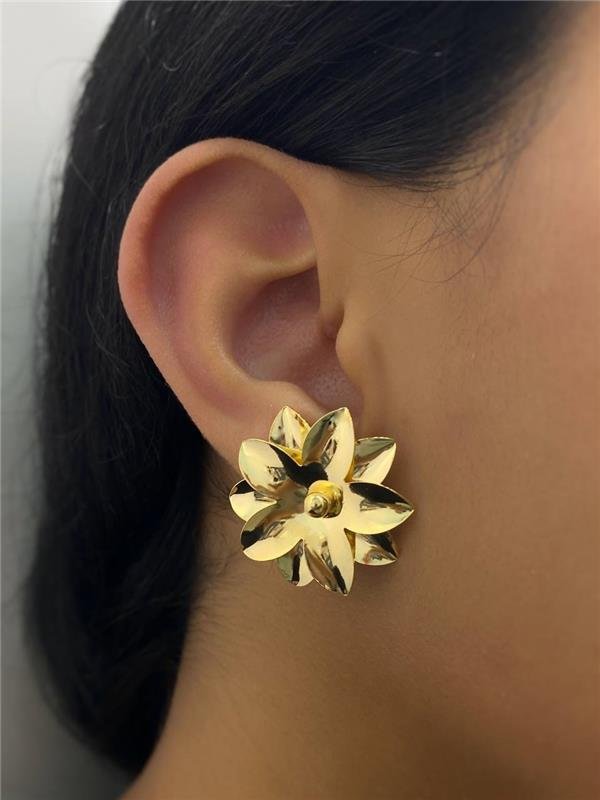 BRINCO FLOR DUPLA LISA