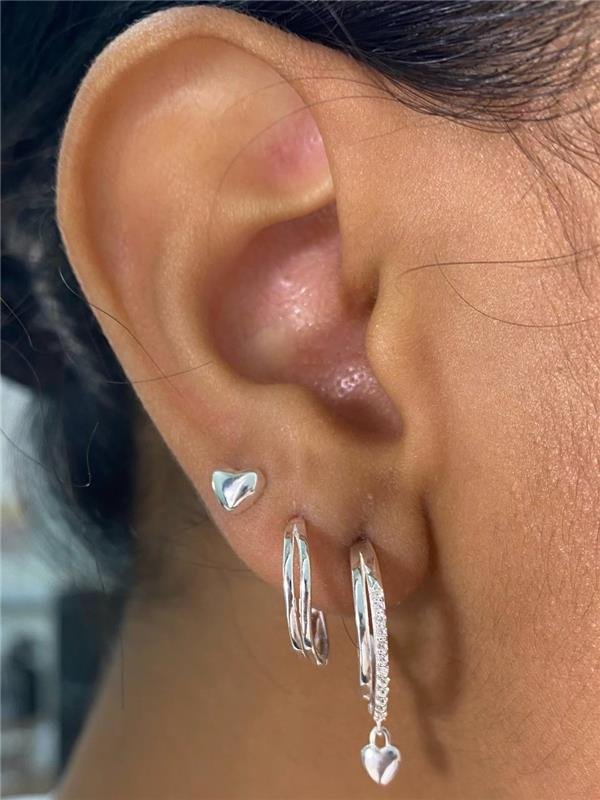 BRICO TRIO ARGOLA E CORAÇÃO