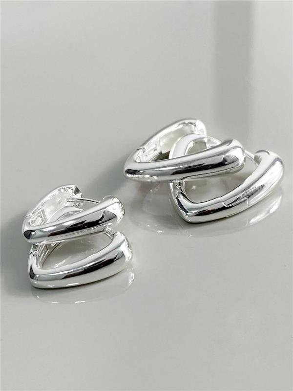 BRINCO DUPLO EM V LISO