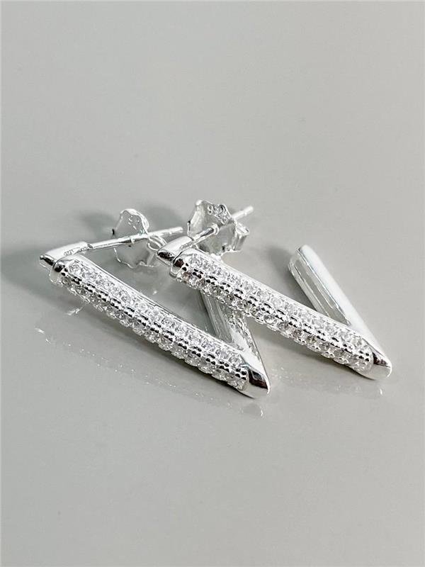 BRINCO EM V C/ZIRCÔNIA