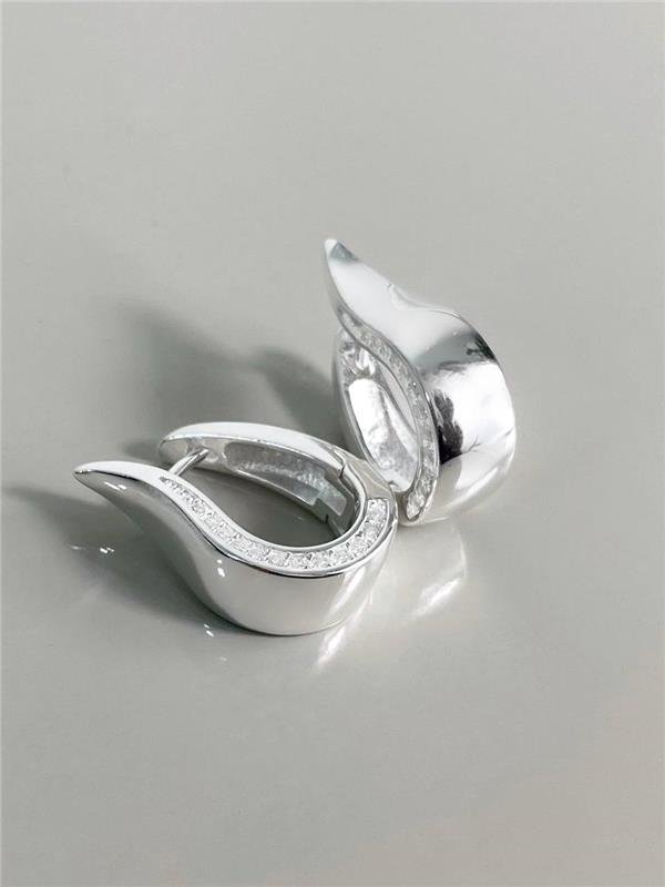 BRINCO ARGOLA ÚNICO C/FILETE ZIRCÔNIA