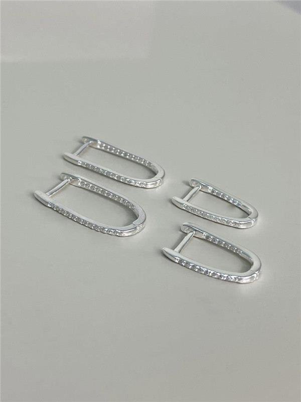 BRINCO DUPLO ÚNICO ALONGADO C/ZIRCÔNIA