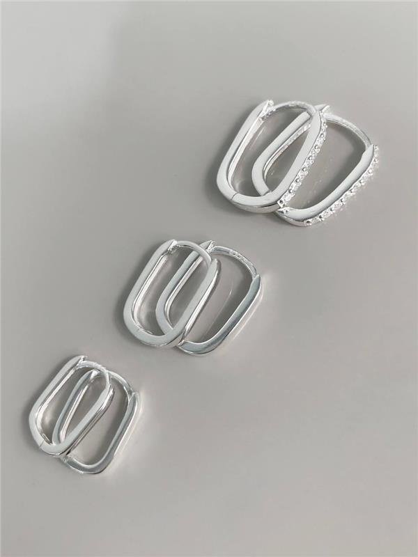 BRINCO TRIO ARGOLA ÚNICO ZIRCÔNIA E LISO