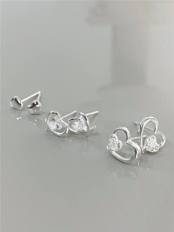 BRINCO TRIO CORAÇÃO C/PONTO LUZ