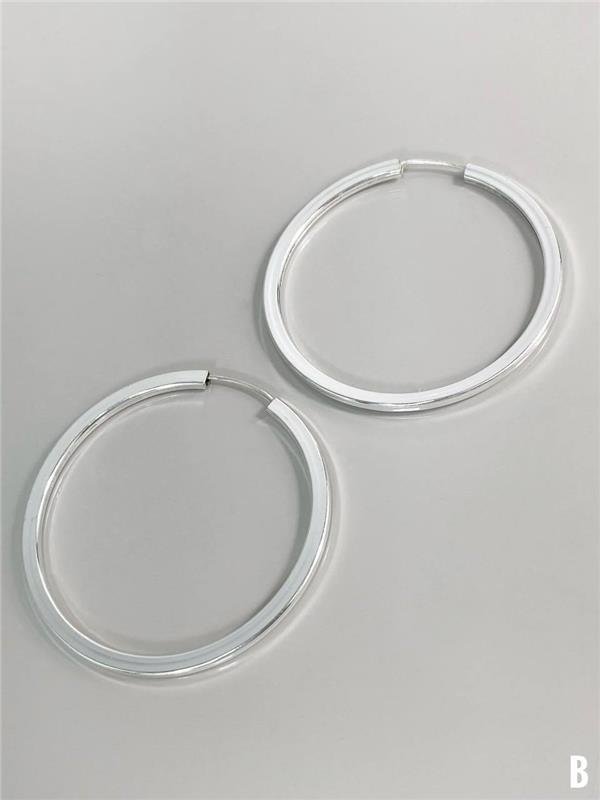 BRINCO ARGOLA FIO RETÂNGULAR