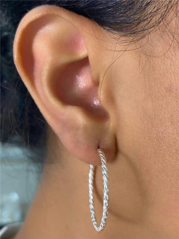 BRINCO ARGOLA FIO TORCIDO