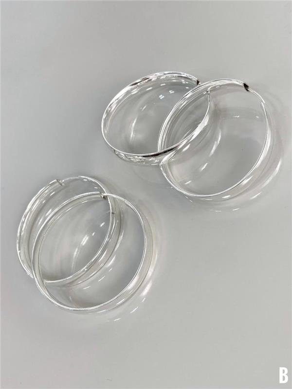 BRINCO ARGOLA FIO ACHATADO LARGO