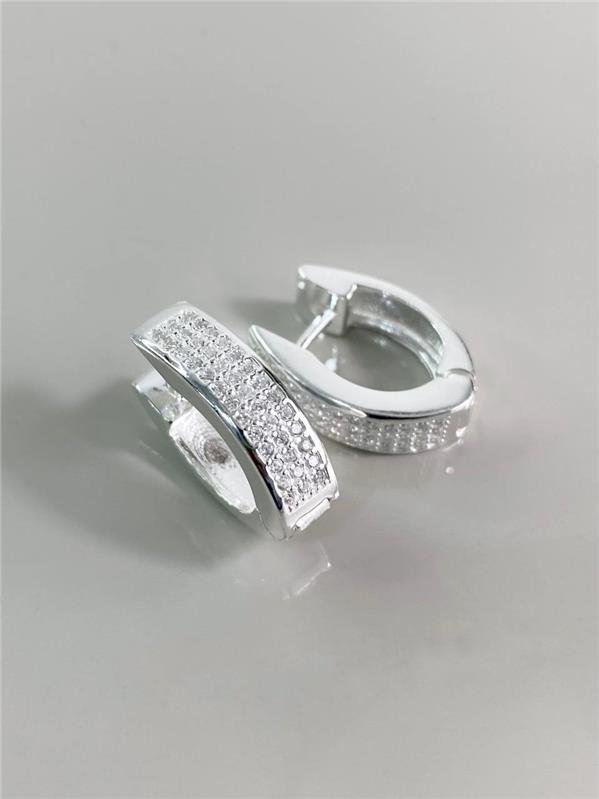 BRINCO EM V C/ZIRCÔNIA CRISTAL