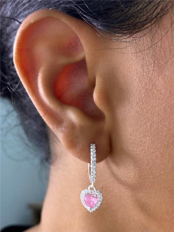 BRINCO ARGOLINHA C/PINGENTE CORAÇÃO