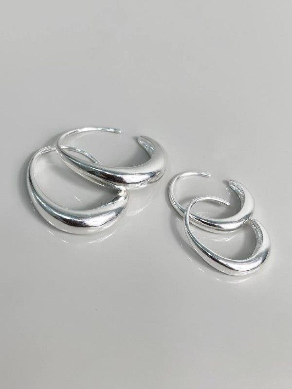 BRINCO DUPLO MEIA ARGOLA GANCHO