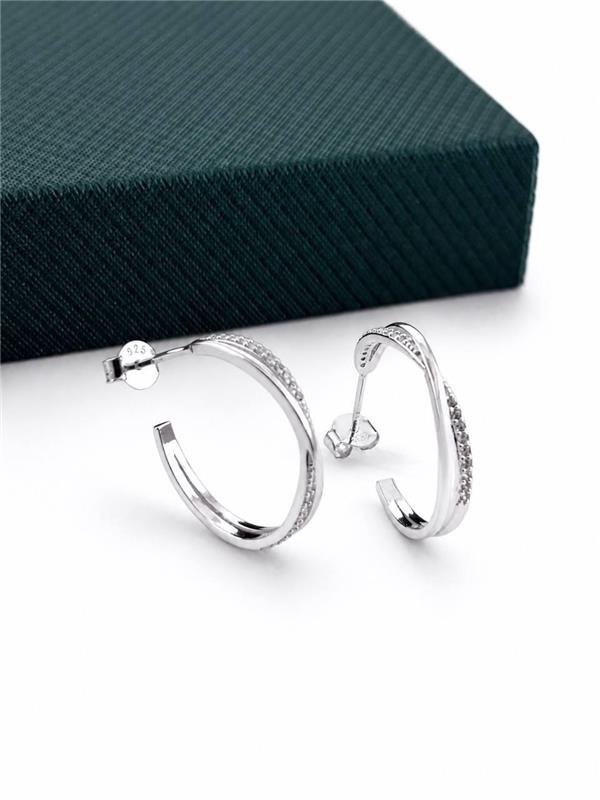BRINCO ARGOLA EM X 2CM